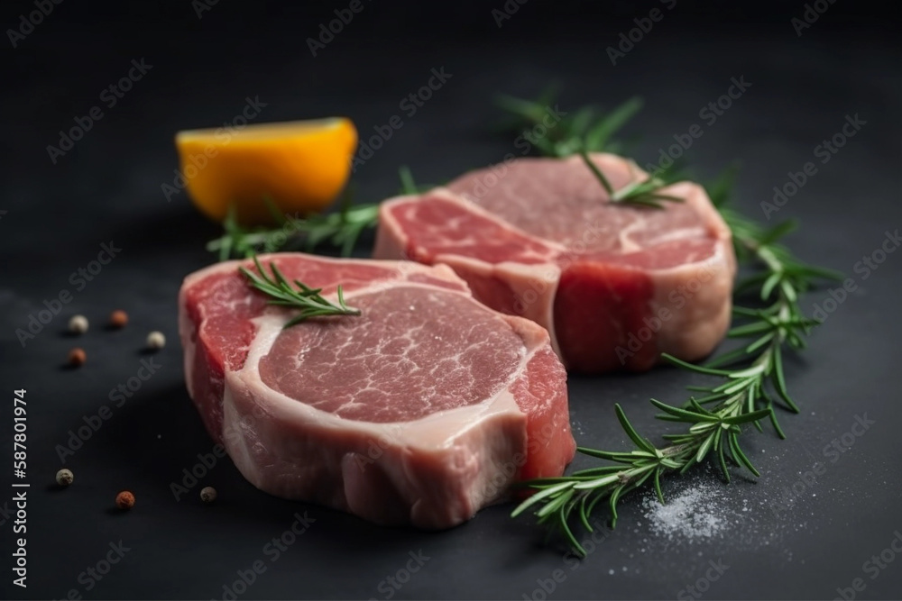 fresh pork meat set fresh pork meat set