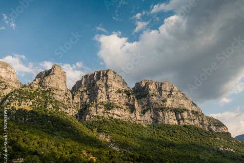 Mikro Papingo, Grece - July 15, 2020 - view point near Vikos Gorge 