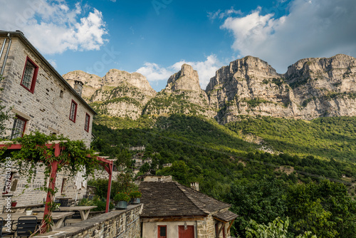 Mikro Papingo, Grece - July 15, 2020 - view point near Vikos Gorge 