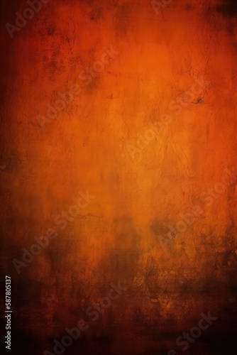 Dark orange Background Studio Portrait Backdrop Image Photography with lightspots