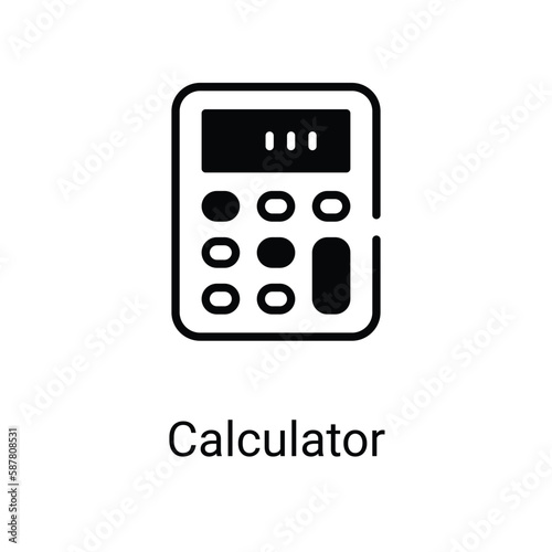 Calculator icon. Suitable for Web Page,Mobile,App,UI,UX�and�GUI�design.