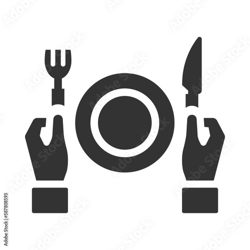 Lunch, dinner time icon