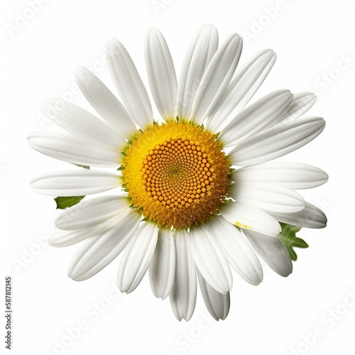 chamomile flower or White Daisy isolated. PNG transparency Generative AI © Julia