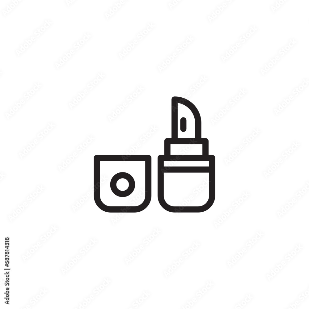 Lip Lipstick Makeup Outline Icon Lip Lipstick Makeup Outline Icon
