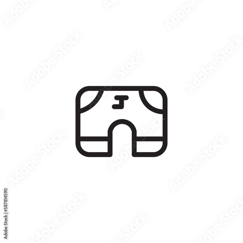 Shorts Knickers Britches Outline Icon