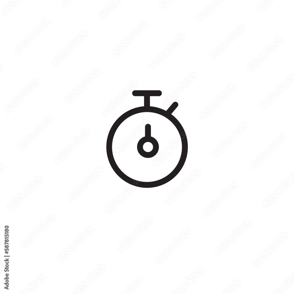 Clock Stopwatch Time Outline Icon Clock Stopwatch Time Outline Icon