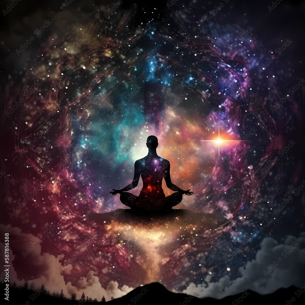 Yoga Meditation. Generative AI Yoga Meditation. Generative AI