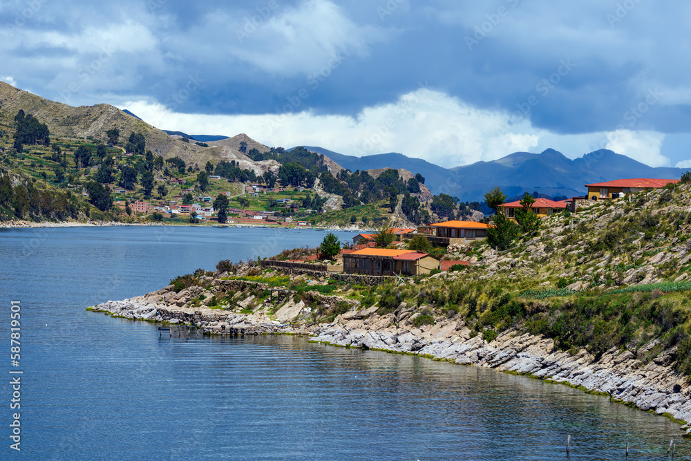 Titicaca Lake in Bolivia, South America