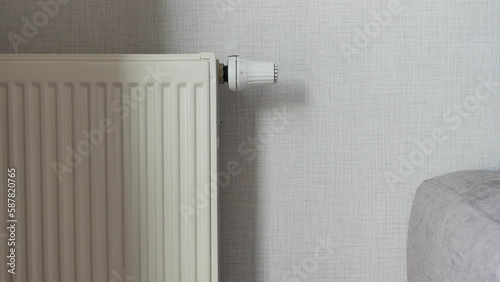 Wallpaper Mural modern grey sofa with pillows in living room at home Torontodigital.ca