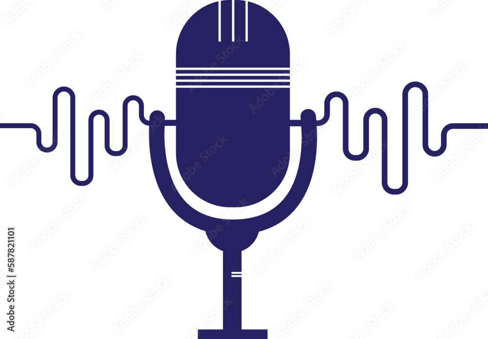 podcast sound wave logo template vector. podcast pulse logo heart rhythm medical podcast sound wave logo template vector. podcast pulse logo heart rhythm medical