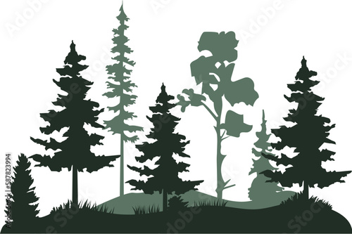 Vector Forest Pine