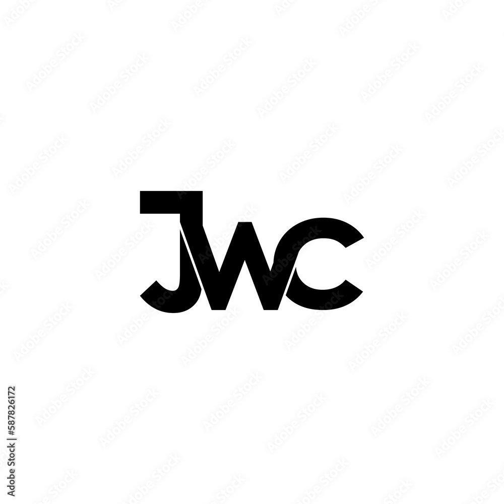 jwc initial letter monogram logo design jwc initial letter monogram logo design