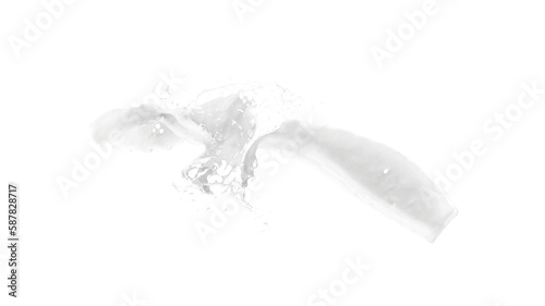 milk splash isolated background