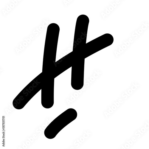 Alphabet rounded font