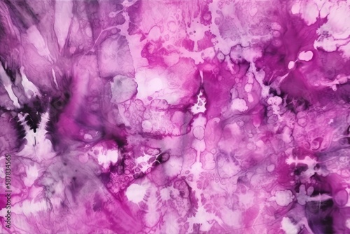 vibrant abstract painting featuring shades of purple and white. Generative AI © AkuAku