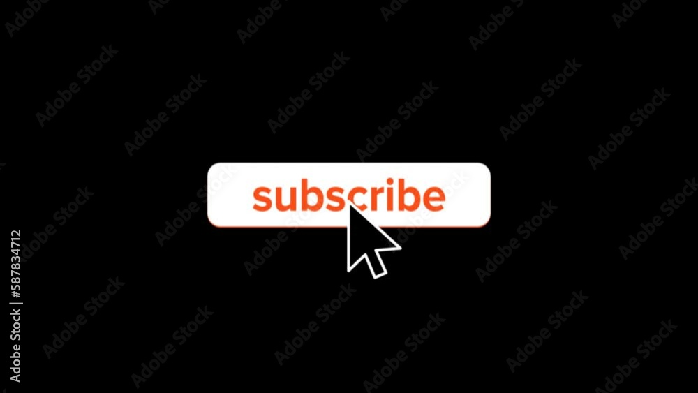 Subscribe animation button - no background (Alpha Channel) Subscribe animation button - no background (Alpha Channel)