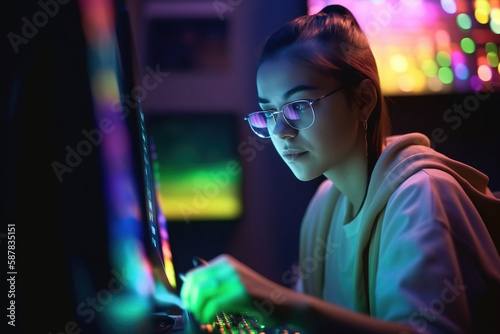 portrait of a person. digital transformation. generative AI
