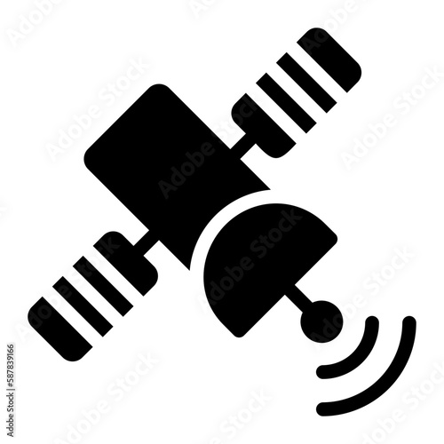satellite glyph icon