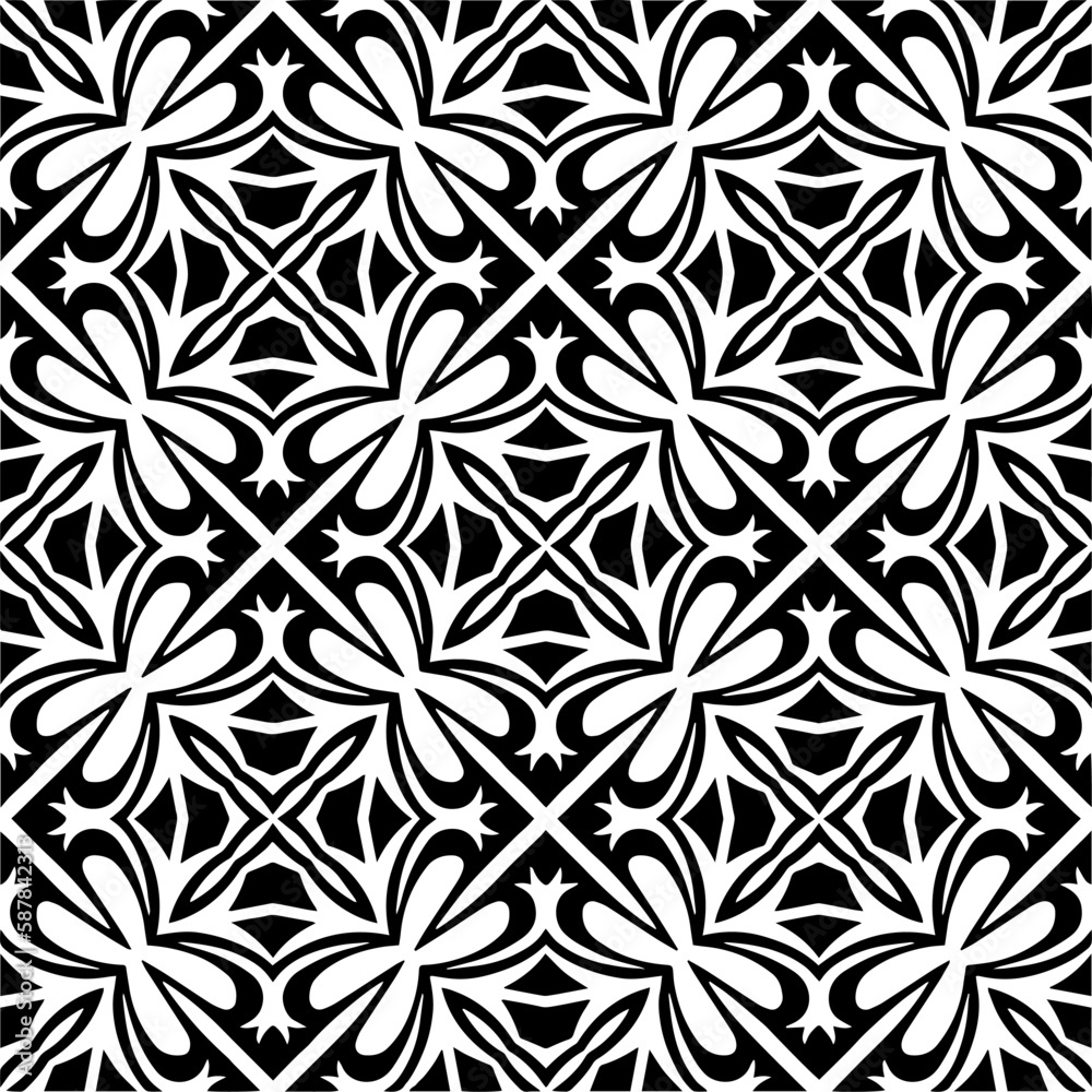 Black and white abstract patterns.Seamless monochrome repeating pattern for web page, textures, card, poster, fabric, textile. Black and white abstract patterns.Seamless monochrome repeating pattern for web page, textures, card, poster, fabric, textile.