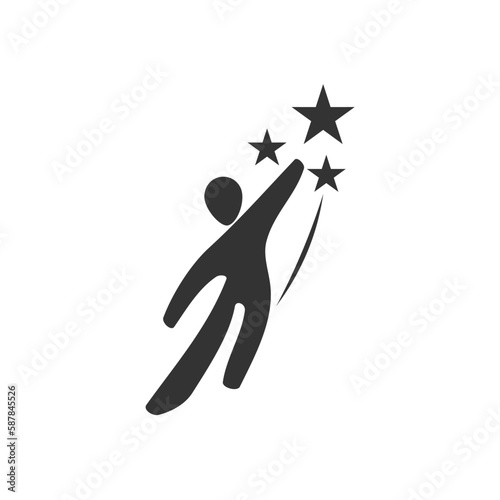 reach dream logo. template Icon Illustration Brand Identity. Isolated and flat illustration. Vector graphic