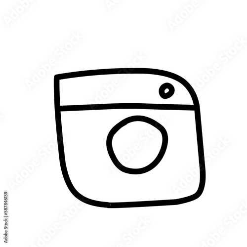 Instagram logo doodle