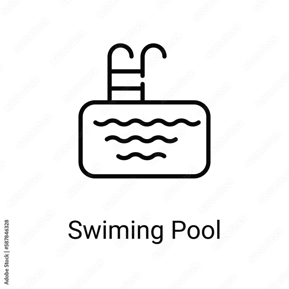 Fototapeta premium Swiming Pool icon. Suitable for Web Page,Mobile,App,UI,UX�and�GUI�design.