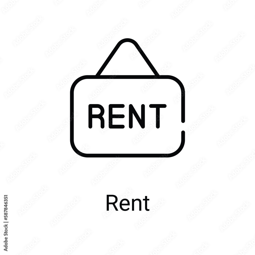 Rent icon. Suitable for Web Page,Mobile,App,UI,UX�and�GUI�design.