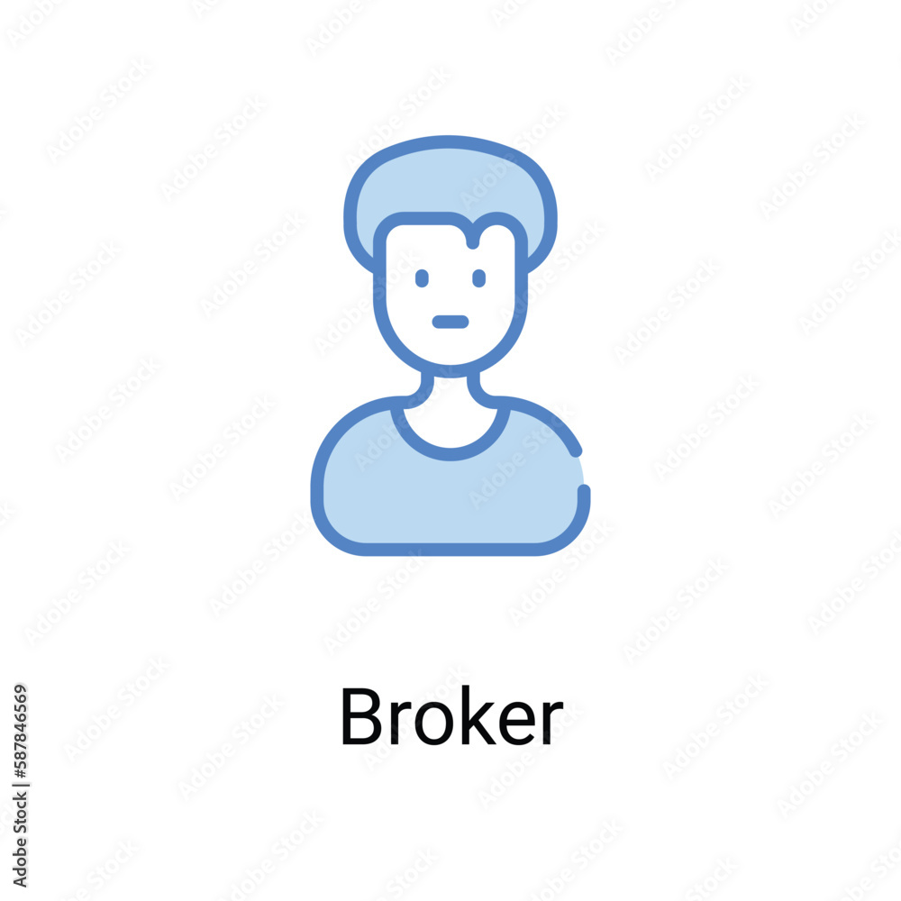 Broker icon. Suitable for Web Page,Mobile,App,UI,UX�and�GUI�design. Broker icon. Suitable for Web Page,Mobile,App,UI,UX�and�GUI�design.