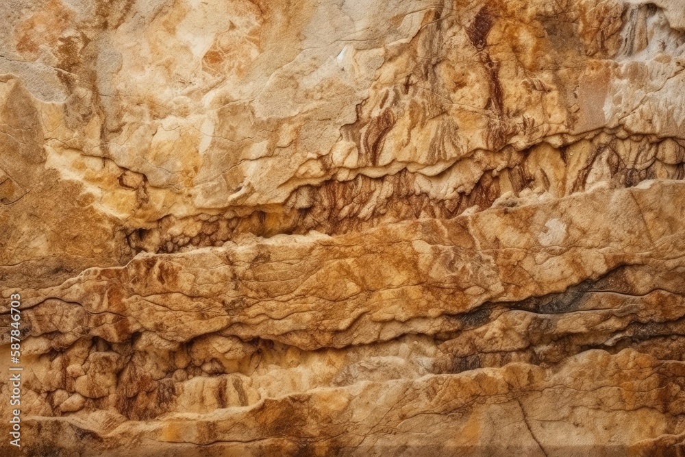 bird perched on a rocky cliff. Generative AI