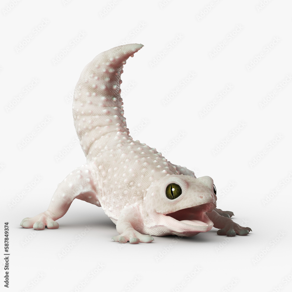 Fototapeta premium Gecko Reptile 3D CGI Render