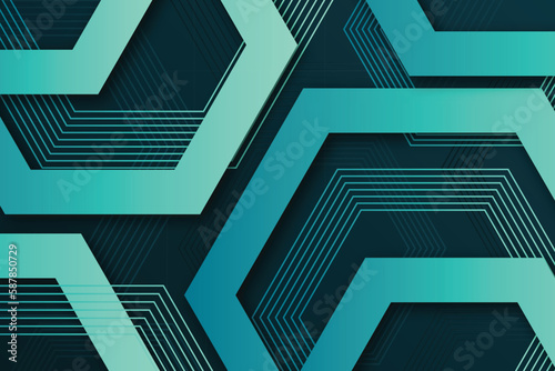 Modern dark background with geometric shape
