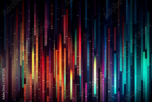 colorful rainbow abstract linear lines background
