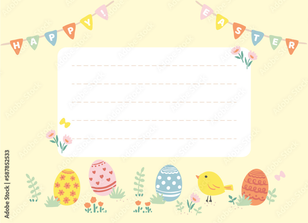 Happy Easter card. Cute easter egg, birds and flowers elements.
Vector illustration for card, banner, invitation, social media post, poster, mobile apps, advertising. Happy Easter card. Cute easter egg, birds and flowers elements.
Vector illustration for card, banner, invitation, social media post, poster, mobile apps, advertising.