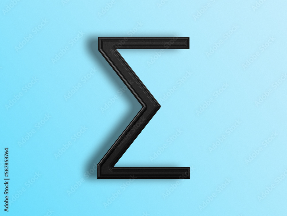 Fototapeta premium 3D rendering of Alphabets