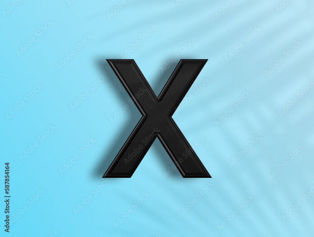 Obraz premium 3D rendering of Alphabets