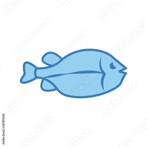 fish, icon, color, vector, illustration, desing, logo, teplate, flat,style