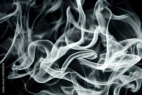 Abstract Smoke In Dark Background 