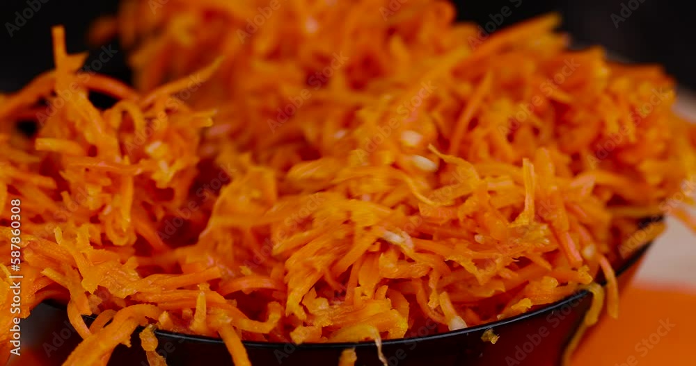 ripe carrots cut into thin slices and pickled in vinegar and spices, ripe carrots pickled in hot spices ripe carrots cut into thin slices and pickled in vinegar and spices, ripe carrots pickled in hot spices