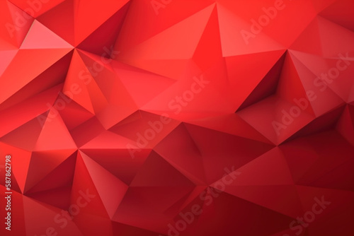red abstract geometric background