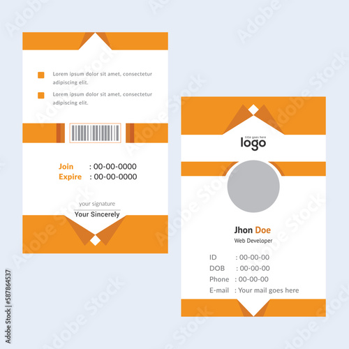 Creative Templates Business Card. Orange Business Cards. Professional and elegant abstract card templates perfect for your company and job title. vector design templates. clean business cards.