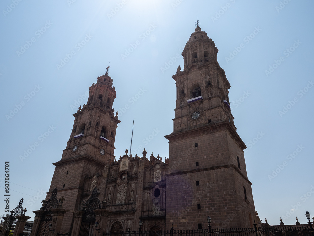 Catedral en Morelia, Michoacán, México