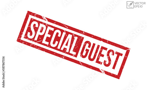 Special Guest grunge stamp red rubber stamp on white background. Special Guest stamp sign. Special Guest stamp.