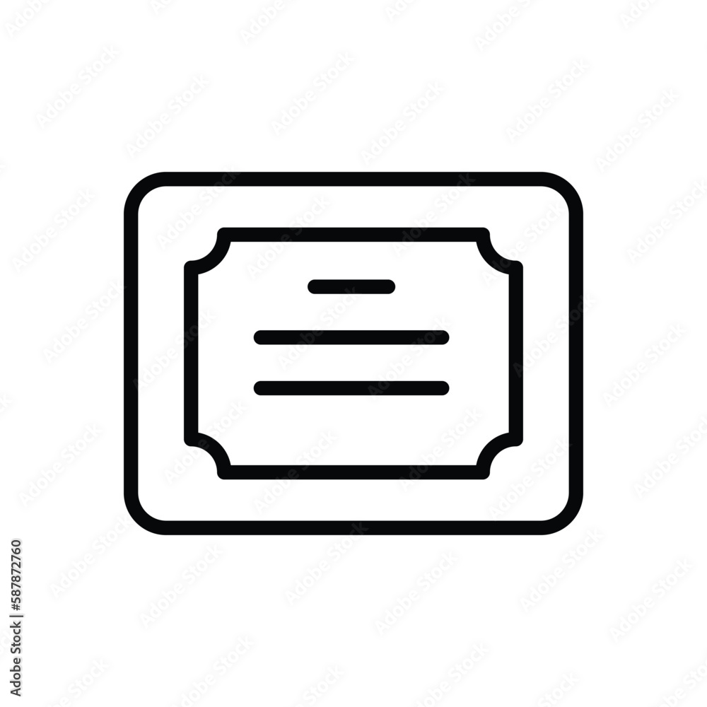 Certificate icon vector stock. Certificate icon vector stock.