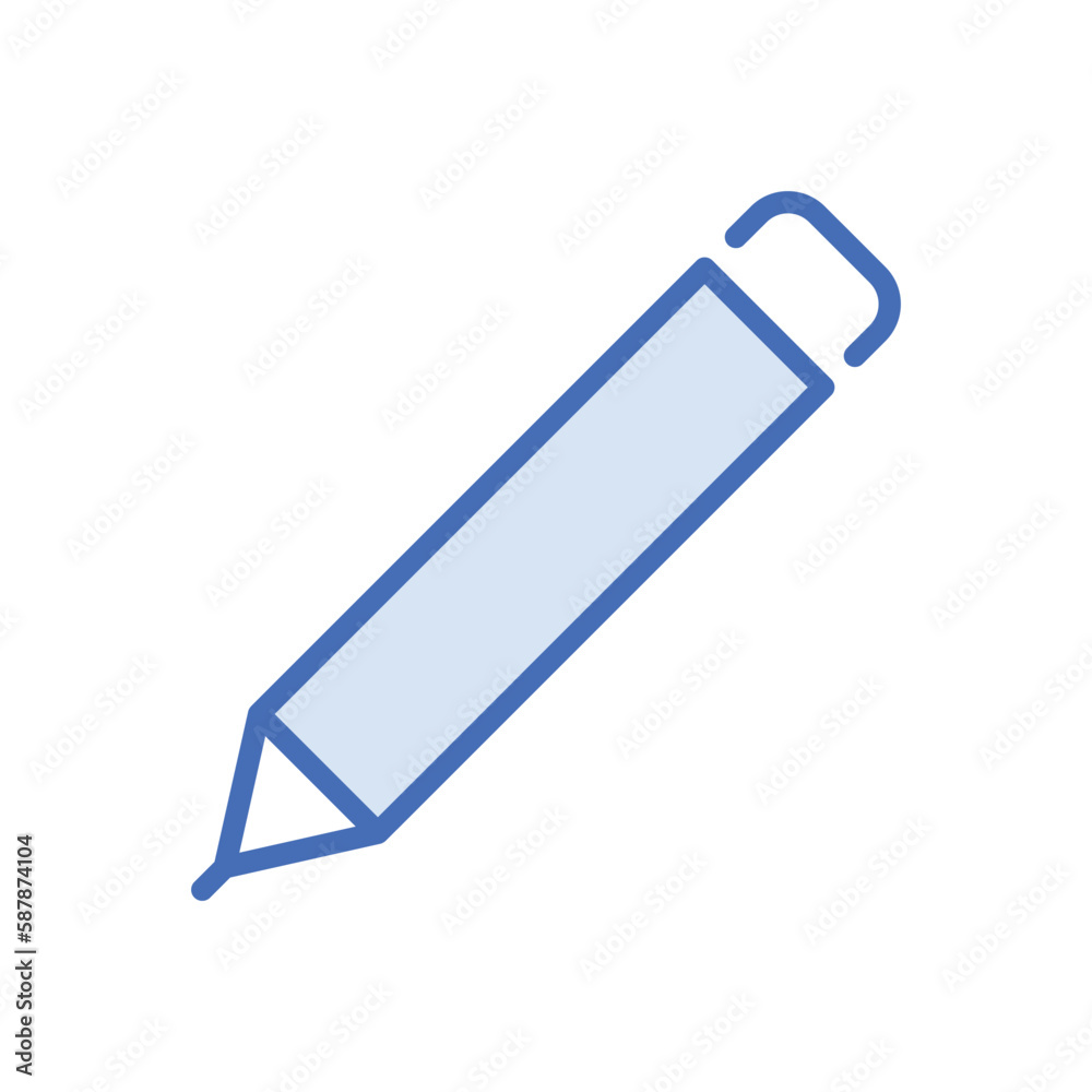 Pencil icon vector stock.