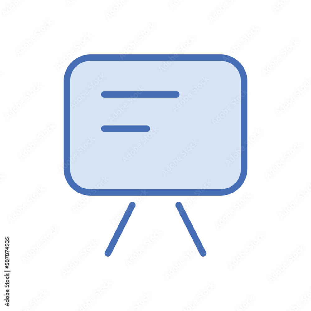 White Board icon vector stock. White Board icon vector stock.