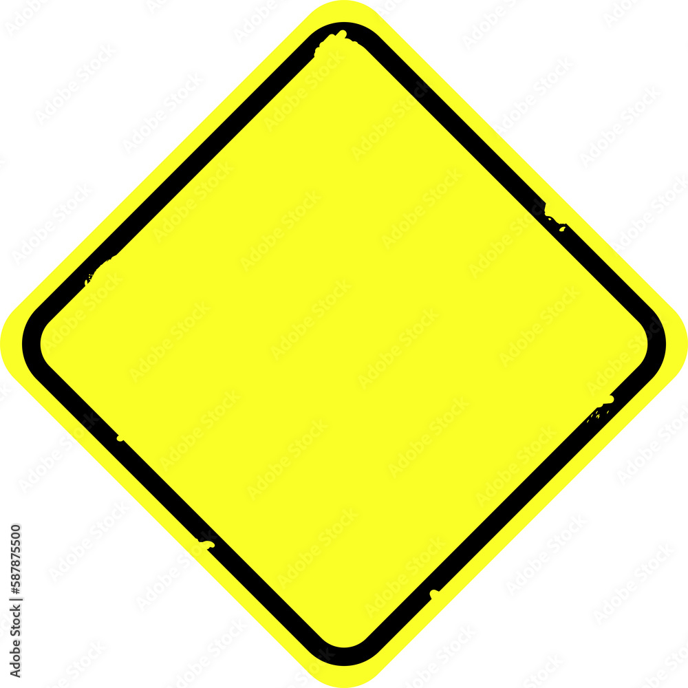 Isolated black textured, wear out, old, grunge, rusted black yellow rectangle sign label, for hazard, attention, danger, alert sign with empty of copy space area Isolated black textured, wear out, old, grunge, rusted black yellow rectangle sign label, for hazard, attention, danger, alert sign with empty of copy space area