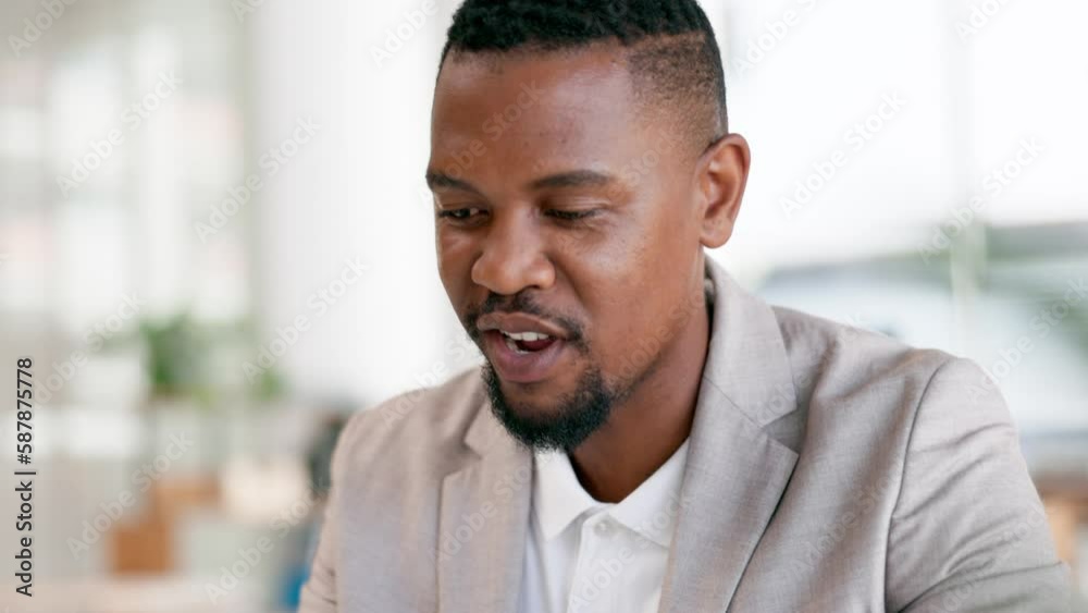 Black man, hands and credit card typing in ecommerce, online shopping or purchase at office desk. Hand of happy African American businessman in electronic transaction or internet banking at workplace Black man, hands and credit card typing in ecommerce, online shopping or purchase at office desk. Hand of happy African American businessman in electronic transaction or internet banking at workplace
