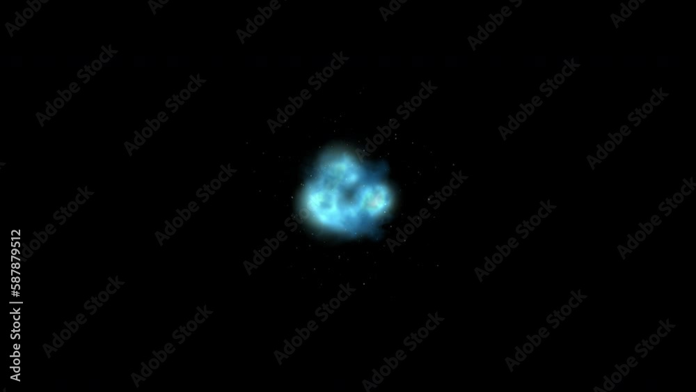 Pulsing blue energy fusion at 4K resolution Pulsing blue energy fusion at 4K resolution