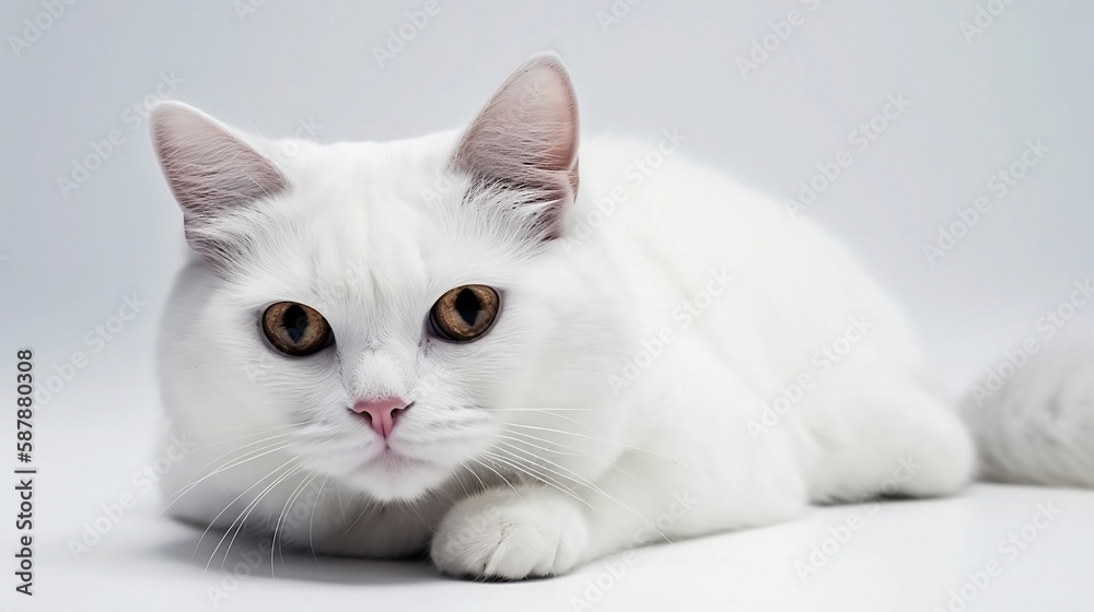 cat with white background