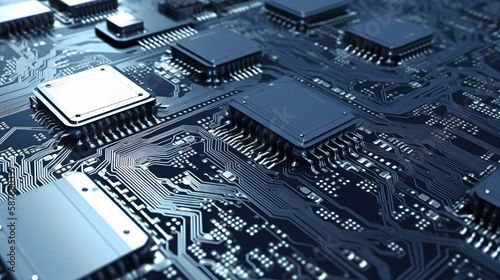 computer circuit board cpu tech nano chip manufacture future generative ai